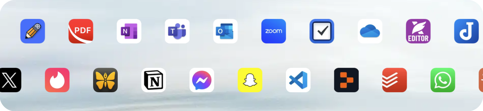 TypelessはZoom・Teams・Slack・Notion・VS Codeなど主要アプリすべてで音声入力に対応